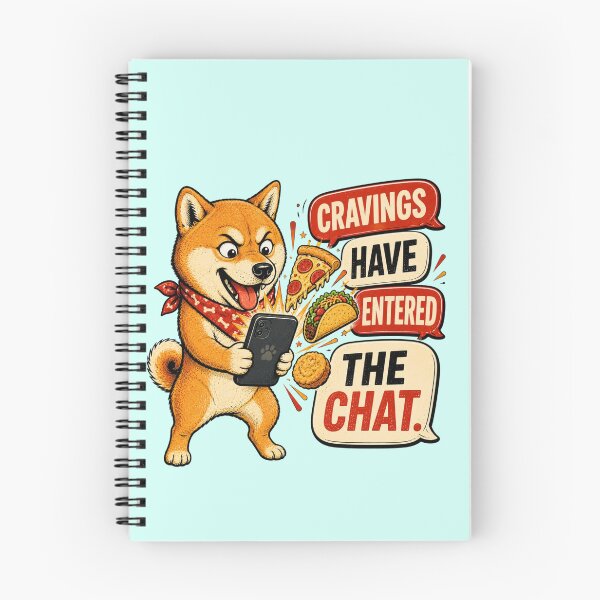 Item preview, Food Obsessed Shiba Inu Humor designed and sold by Gentlestate.