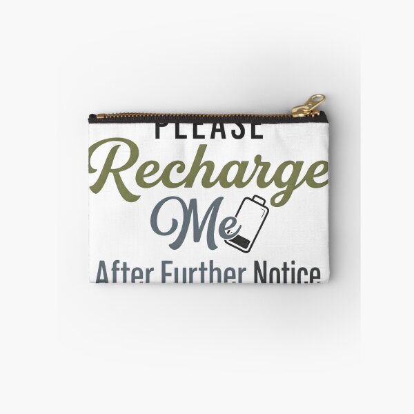 Item preview, Please Recharge Me After Further Notice Funny Introvert Battery Social Energy Shirt designed and sold by softmind studio.