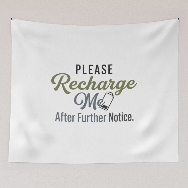 Item preview, Please Recharge Me After Further Notice Funny Introvert Battery Social Energy Shirt designed and sold by softmind studio.