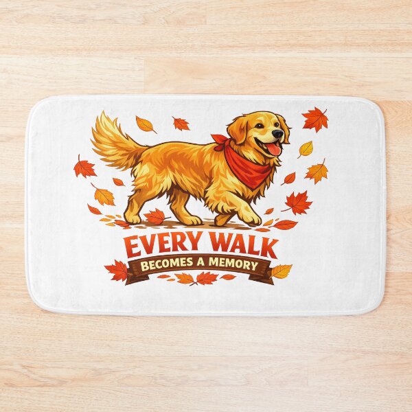 Item preview, Every Walk Becomes a Memory – Golden Retriever Autumn Leaves Design, Fall Dog Lover Shirt designed and sold by Sahil Randhawa.