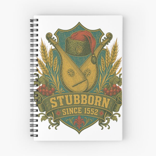 Item preview, Stubborn Ukrainian Cossack Bandura Emblem designed and sold by ML-Media.