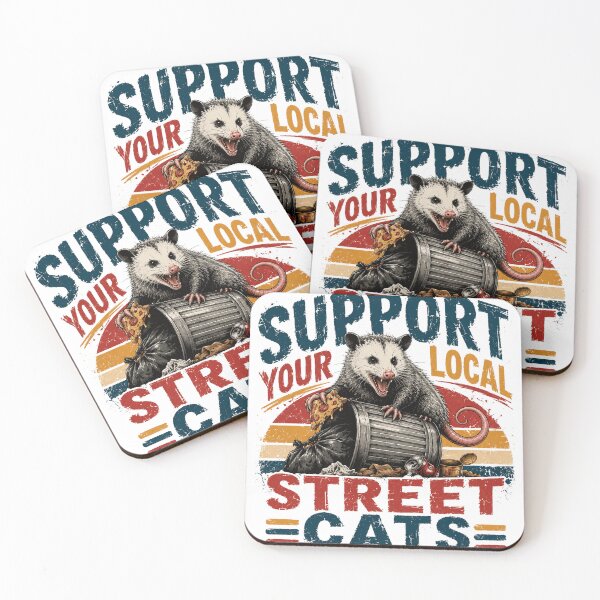 Item preview, Support Your Local Street Cats Opossum Humor Wildlife Lover designed and sold by HumansStuck12.