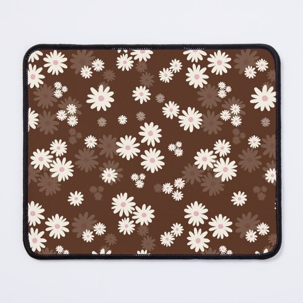 Item preview, Retro Brown Daisy Floral Seamless Pattern designed and sold by StoriesInGrain.