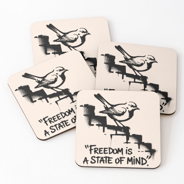 Item preview, Banksy Bird - Freedom is a state of mind designed and sold by 123ks.