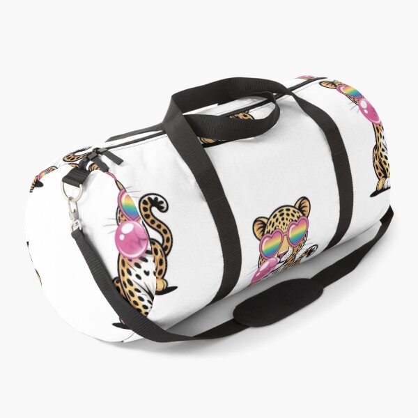 Item preview, Cute Leopard Blowing Bubble Gum Rainbow Sunglasses designed and sold by DariaOltes.