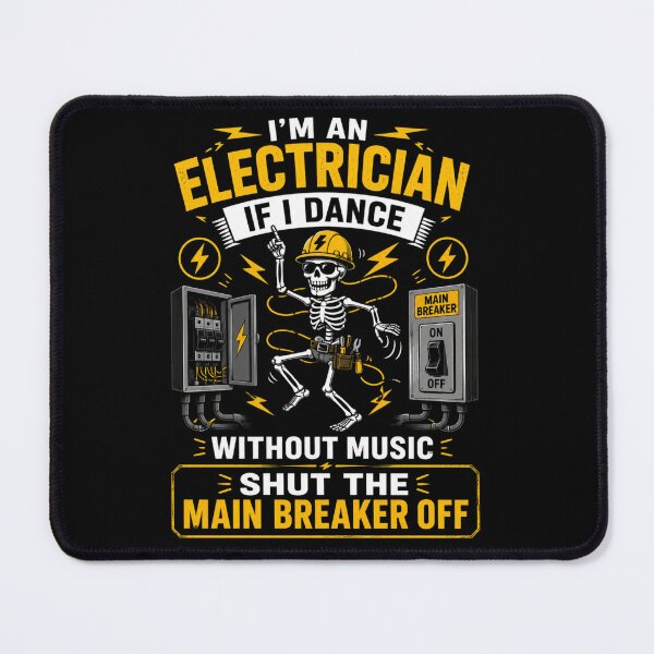 Item preview, Funny Electrician Skeleton Shirt I’m An Electrician If I Dance Without Music Shut The Main Breaker Off Electrician Humor Gift designed and sold by Doodle ⭐⭐⭐⭐⭐.