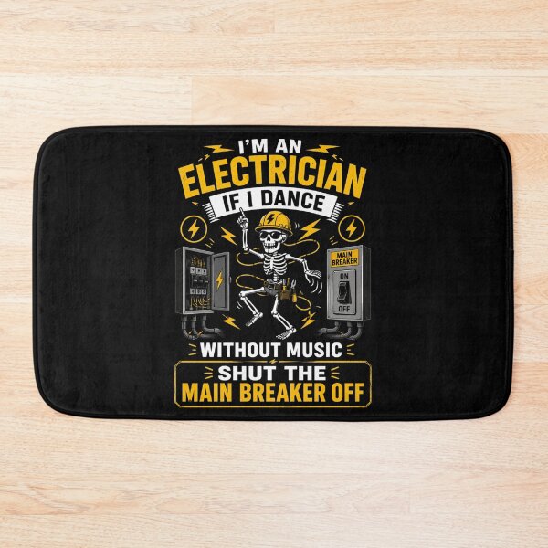 Item preview, Funny Electrician Skeleton Shirt I’m An Electrician If I Dance Without Music Shut The Main Breaker Off Electrician Humor Gift designed and sold by Doodle ⭐⭐⭐⭐⭐.