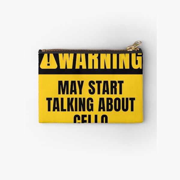 Item preview, Cello Funny Warning Sign designed and sold by MaryAller.