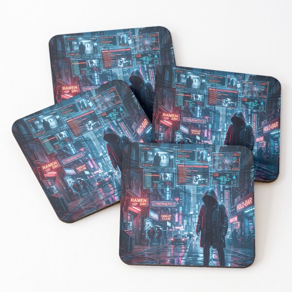 Item preview, Shadow Ninja Cyberpunk Fantasy RPG Sci Fi Art designed and sold by ART ATTACK ZONE.