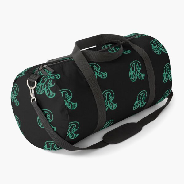 Item preview, Groovy Retro Teal Fiery Letter R Monogram designed and sold by CamilasPrints.