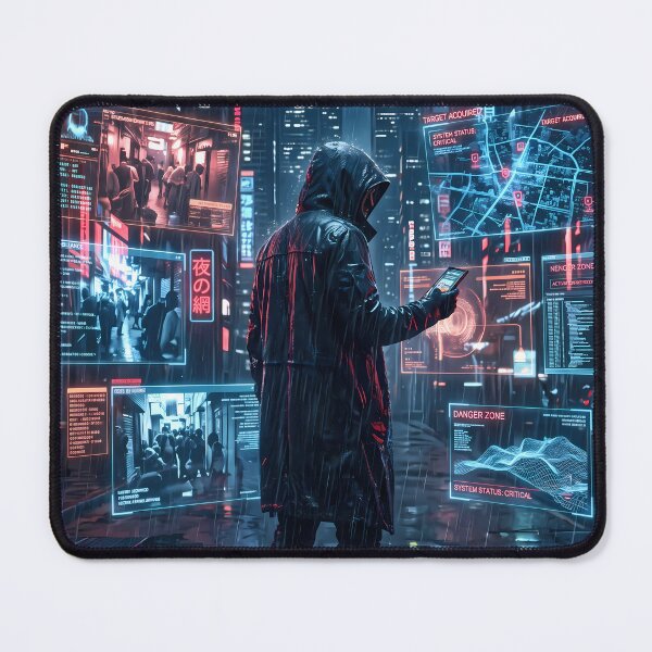 Item preview, Night Ninja Cyberpunk Fantasy RPG Sci Fi Art designed and sold by ART ATTACK ZONE.
