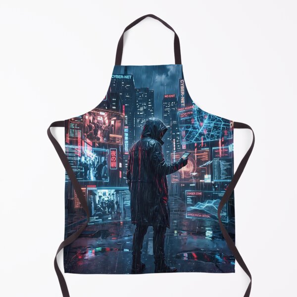 Item preview, Night Ninja Cyberpunk Fantasy RPG Sci Fi Art designed and sold by ART ATTACK ZONE.