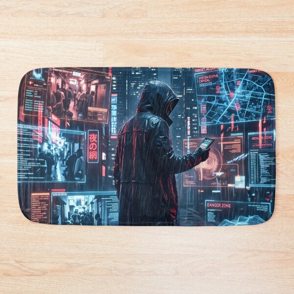 Item preview, Night Ninja Cyberpunk Fantasy RPG Sci Fi Art designed and sold by ART ATTACK ZONE.