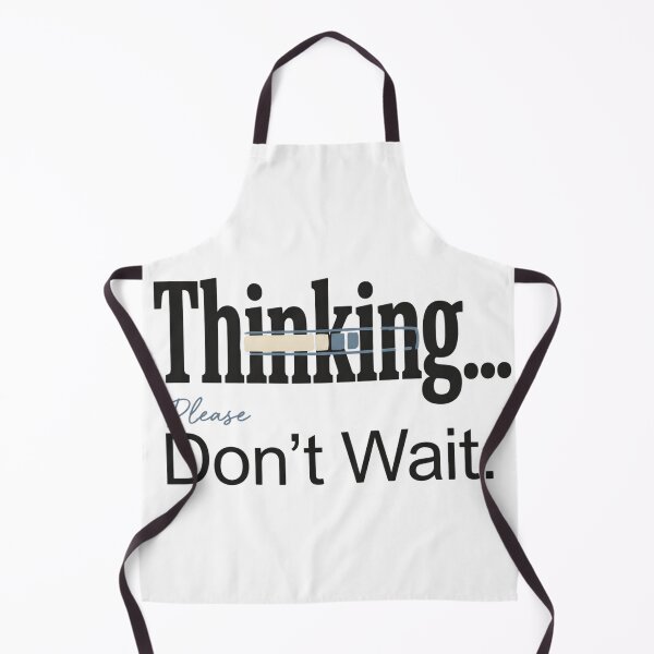Item preview, Thinking Please Don't Wait Funny Overthinking Typography Shirt designed and sold by softmind studio.
