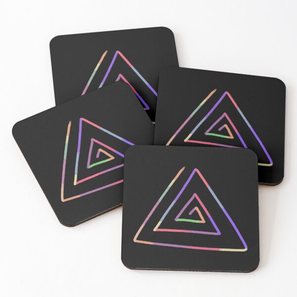 Item preview, Colorful Chalk Texture Triangle Spiral Art designed and sold by ubborn.