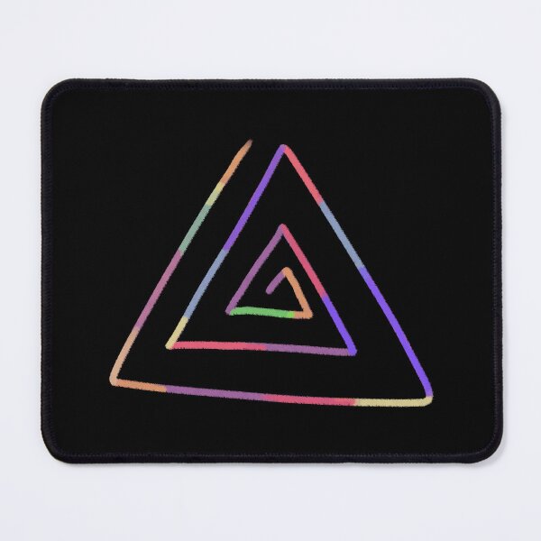 Item preview, Colorful Chalk Texture Triangle Spiral Art designed and sold by ubborn.