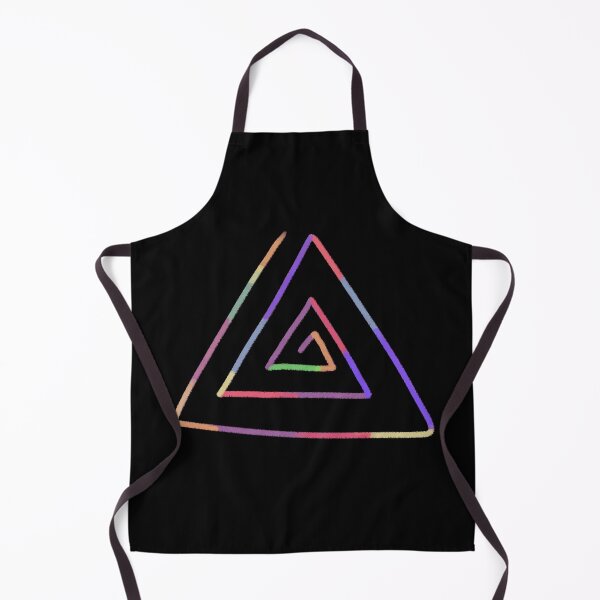 Item preview, Colorful Chalk Texture Triangle Spiral Art designed and sold by ubborn.