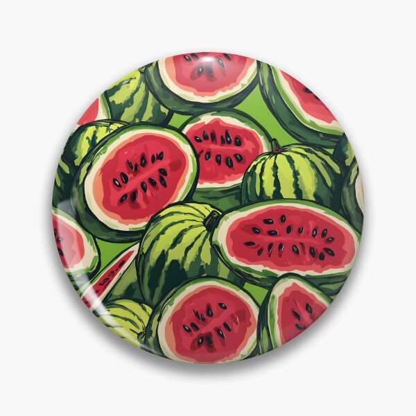 Item preview, Watermelon Pop Art Fruit Funny Watermelon Day Retro Vegetarian Food designed and sold by SecretDicer.