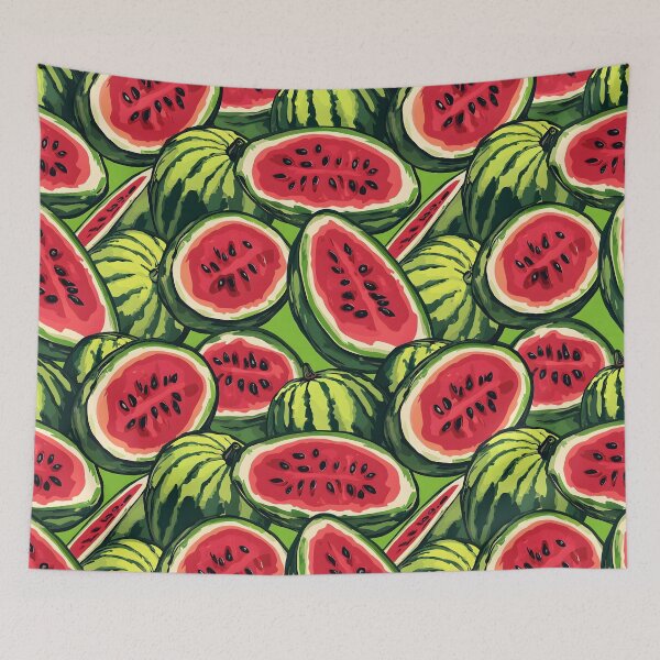 Item preview, Watermelon Pop Art Fruit Funny Watermelon Day Retro Vegetarian Food designed and sold by SecretDicer.