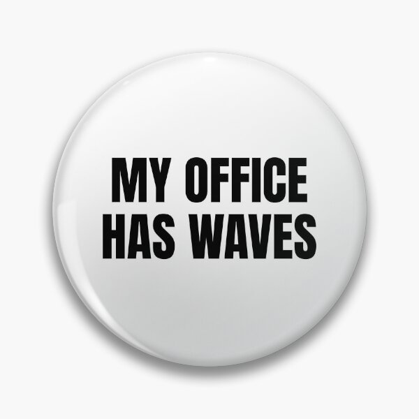 Item preview, My Office Has Waves (Black) designed and sold by ShipCrewNation.