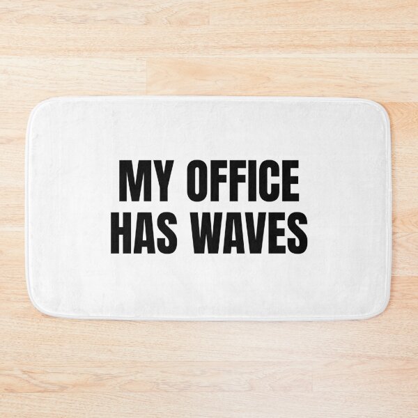 Item preview, My Office Has Waves (Black) designed and sold by ShipCrewNation.