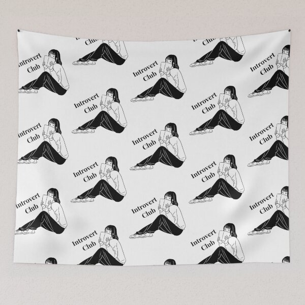 Item preview, Introvert Club Book Lover designed and sold by Bloomelle Studio.