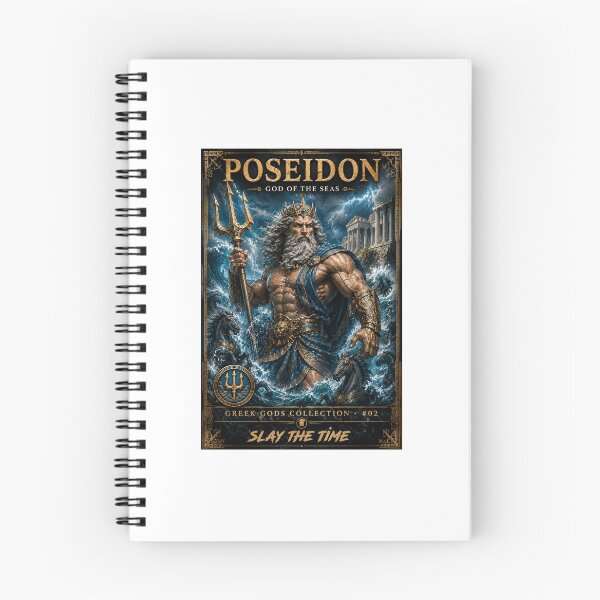 Item preview, Poseidon God of the Seas | Greek Mythology Trident | Ocean King Collectible Poster | Greek Gods Collection #02 | Slay The Time designed and sold by SLAYTHESPACE.