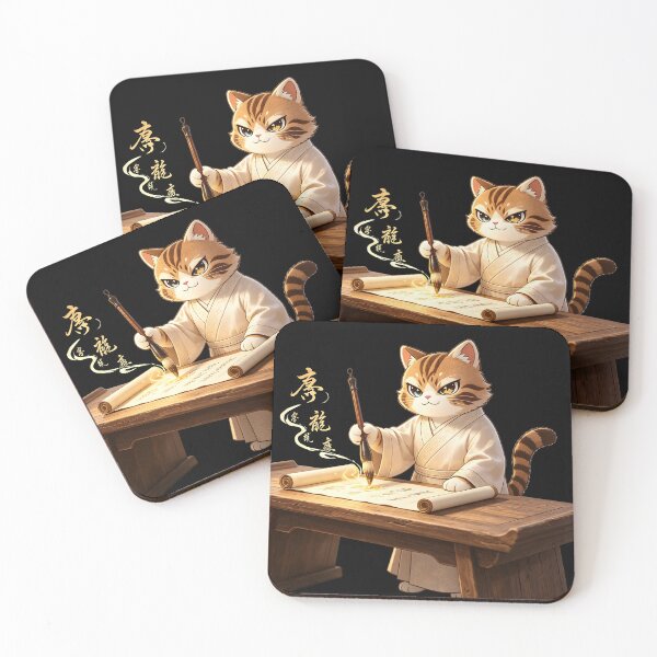 Item preview, The Ink Master - Felis Nigripes Artistic Calligrapher designed and sold by ABYSSLAB.