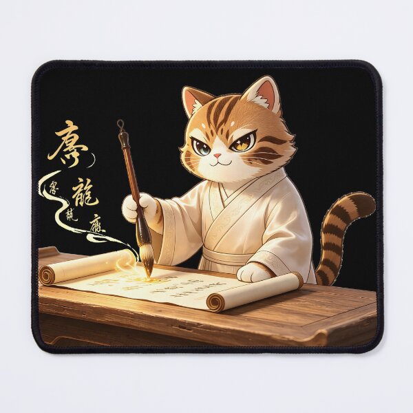 Item preview, The Ink Master - Felis Nigripes Artistic Calligrapher designed and sold by ABYSSLAB.