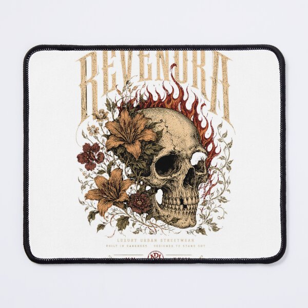 Item preview, Revenora – Botanical Inferno Skull designed and sold by Luv-It.