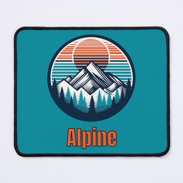 Item preview, Vintage Alpine Mountain Logo | Retro Outdoor Camping Hiking Design designed and sold by Timber-Trail.