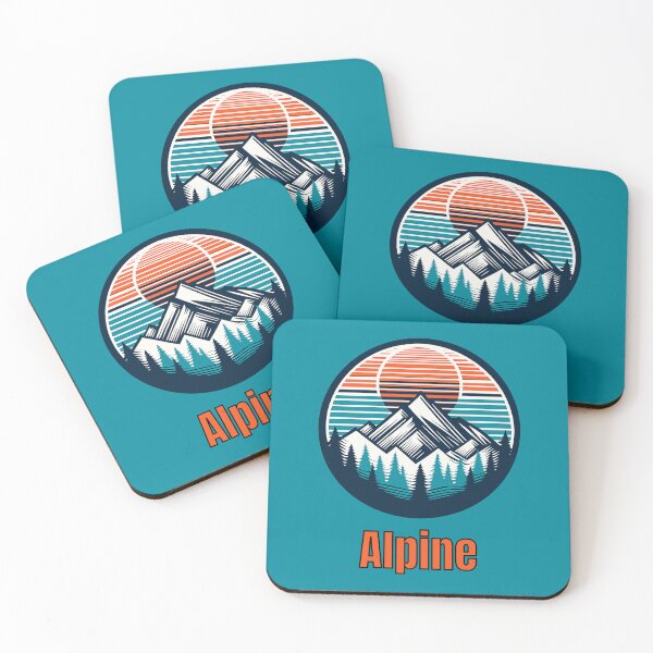 Item preview, Vintage Alpine Mountain Logo | Retro Outdoor Camping Hiking Design designed and sold by Timber-Trail.
