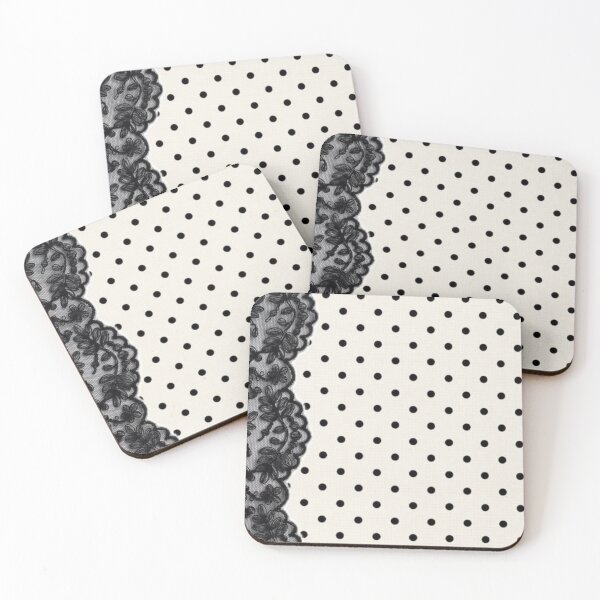Item preview, Polka Dots and Milky Lace Elegant Pattern designed and sold by GenZINISH.