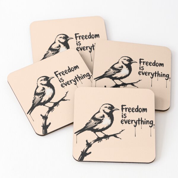 Item preview, Banksy bird - freedom is everything designed and sold by 123ks.