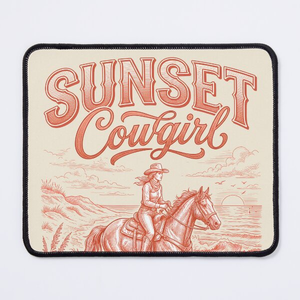 Item preview, Sunset Cowgirl – Coastal Cowgirl Horse Design designed and sold by Sea Gem.