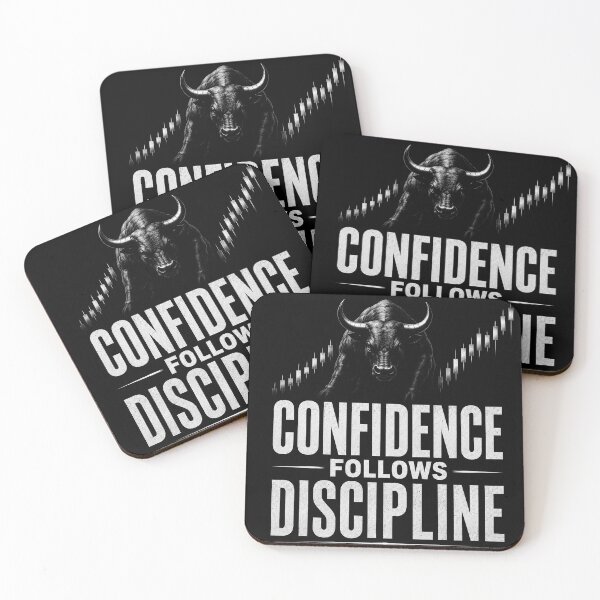 Item preview, Confidence Follows Discipline Trading Motivation designed and sold by PipForgeStudio .