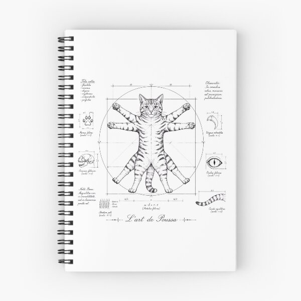 Item preview, The Art of Poussa - The Anatomical Vitruvian Cat designed and sold by Natalia-Vlad.