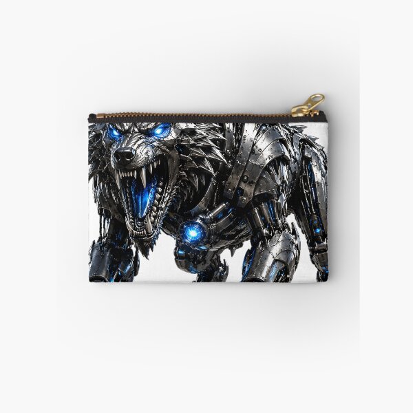 Item preview, Steel Dire Wolf V5 – Mechanical Cyber Wolf | Industrial Metal Beast designed and sold by SteelCoat Studio.