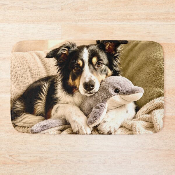 Item preview, Dog with cuddly toy designed and sold by Steffani Lehmann.