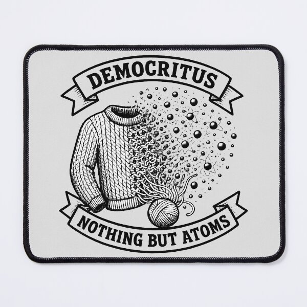 Item preview, Nothing but Atoms Democritus Cyberpunk Knitting Illusion designed and sold by MeaningIsUse.