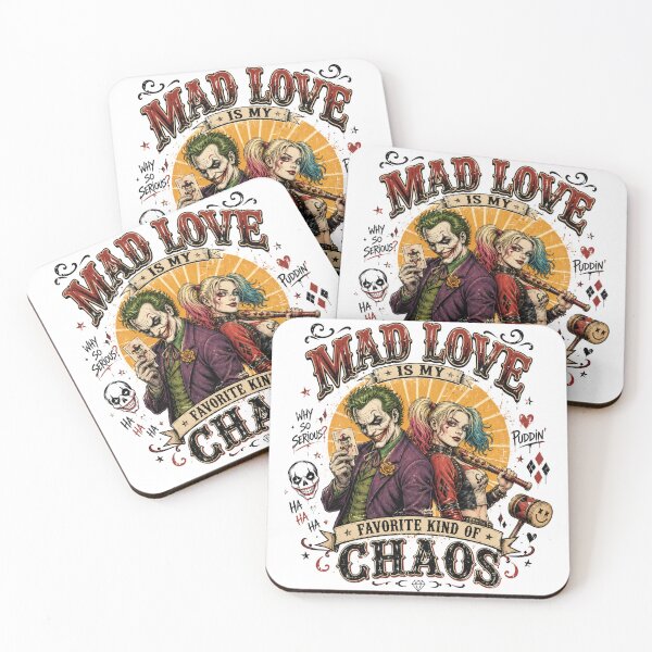 Item preview, Mad love and chaotic vibes Jocker and Harley Queen designed and sold by UnoqueVintage.