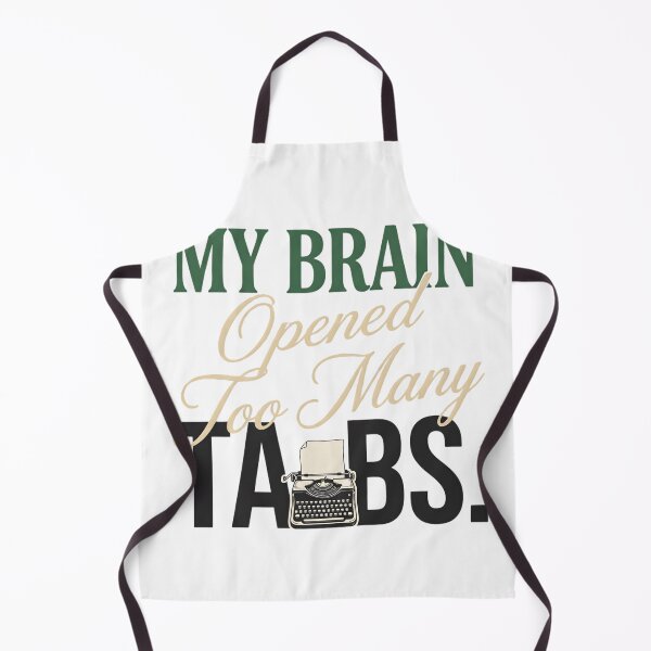 Item preview, My Brain Opened Too Many Tabs Funny Overthinking Typography Shirt designed and sold by softmind studio.