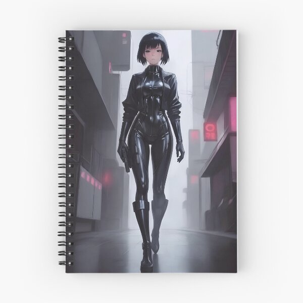 Item preview, Cyberpunk Woman Walking Through Neon City designed and sold by D6rkT3chDemon.