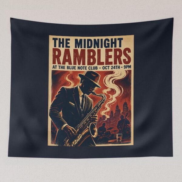 Item preview, Vintage Blues and Jazz Poster designed and sold by GoodOldVintage.