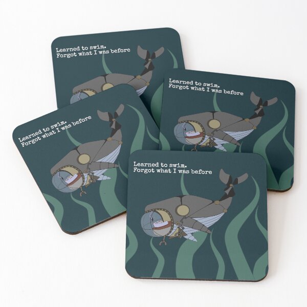 Item preview, Whale Submarine Dark Ocean Illustration designed and sold by Saavaedra .