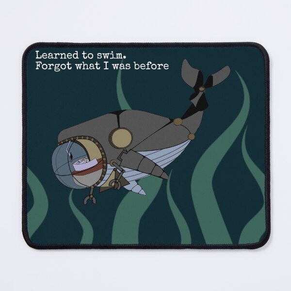 Item preview, Whale Submarine Dark Ocean Illustration designed and sold by Saavaedra .