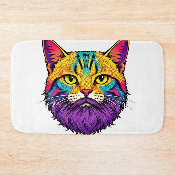 Item preview, pop art style cat head designed and sold by karlosss.