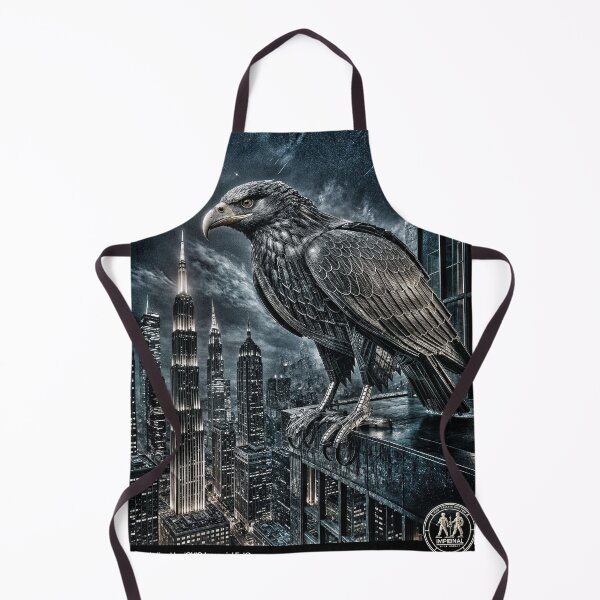 Item preview, Metal Eagle Art Print Urban Skyline designed and sold by The Empire Of Digital Art..