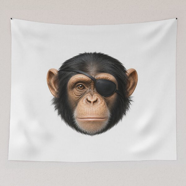 Item preview, Realistic portrait of a chimpanzee designed and sold by karlosss.