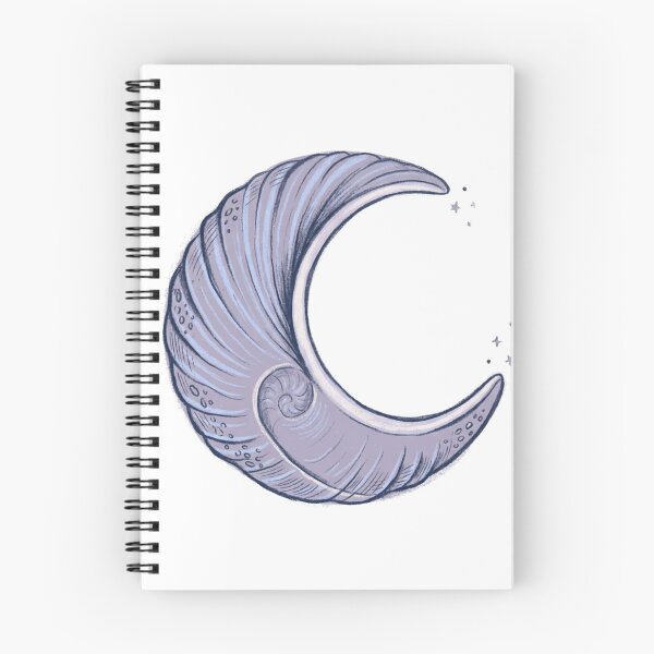 Item preview, ​"Celestial Seashell Crescent Moon Boho Aesthetic Illustration" designed and sold by Malalese.